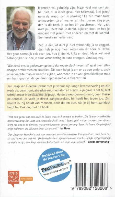 Achterkant van Wie heeft ons in godsnaam geleerd dat regen slecht weer is?