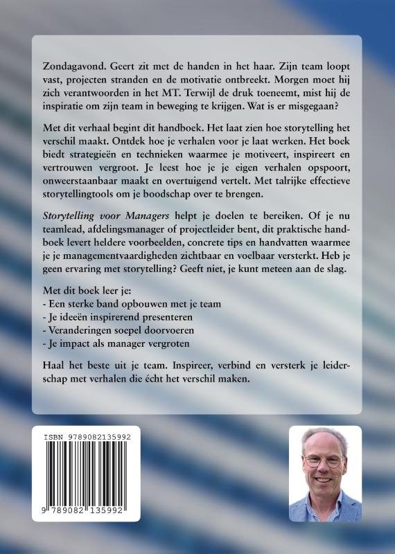 Achterkant van Storytelling voor managers