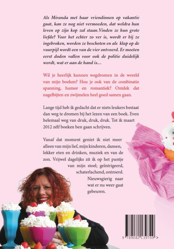 Achterkant van Cupcakes en een koffer