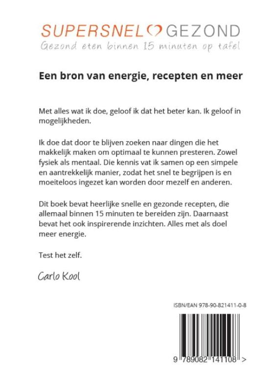 Achterkant van Een bron van energie