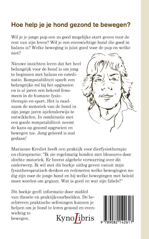 Achterkant van De evenwichtige hond