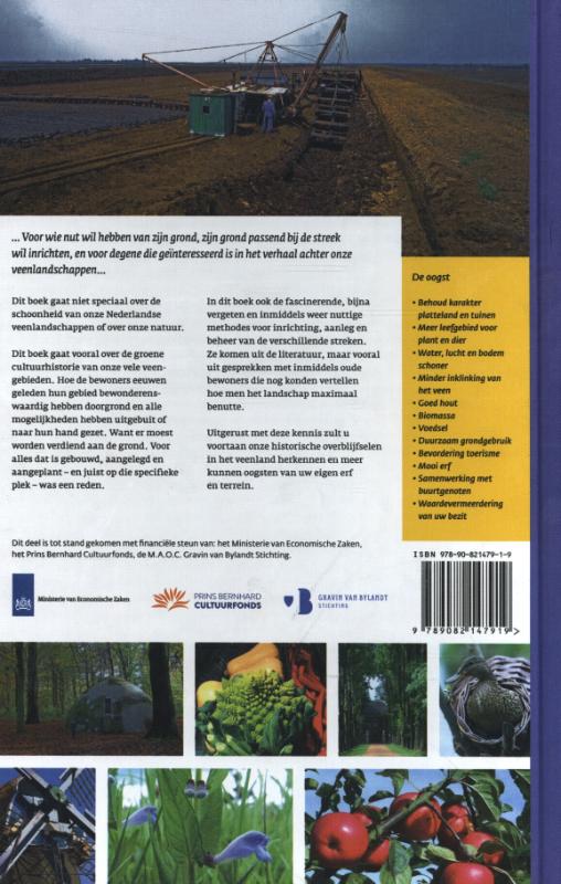 Achterkant van Oogst van de Veenlandschappen
