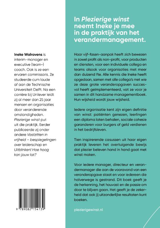 Achterkant van Plezierige winst