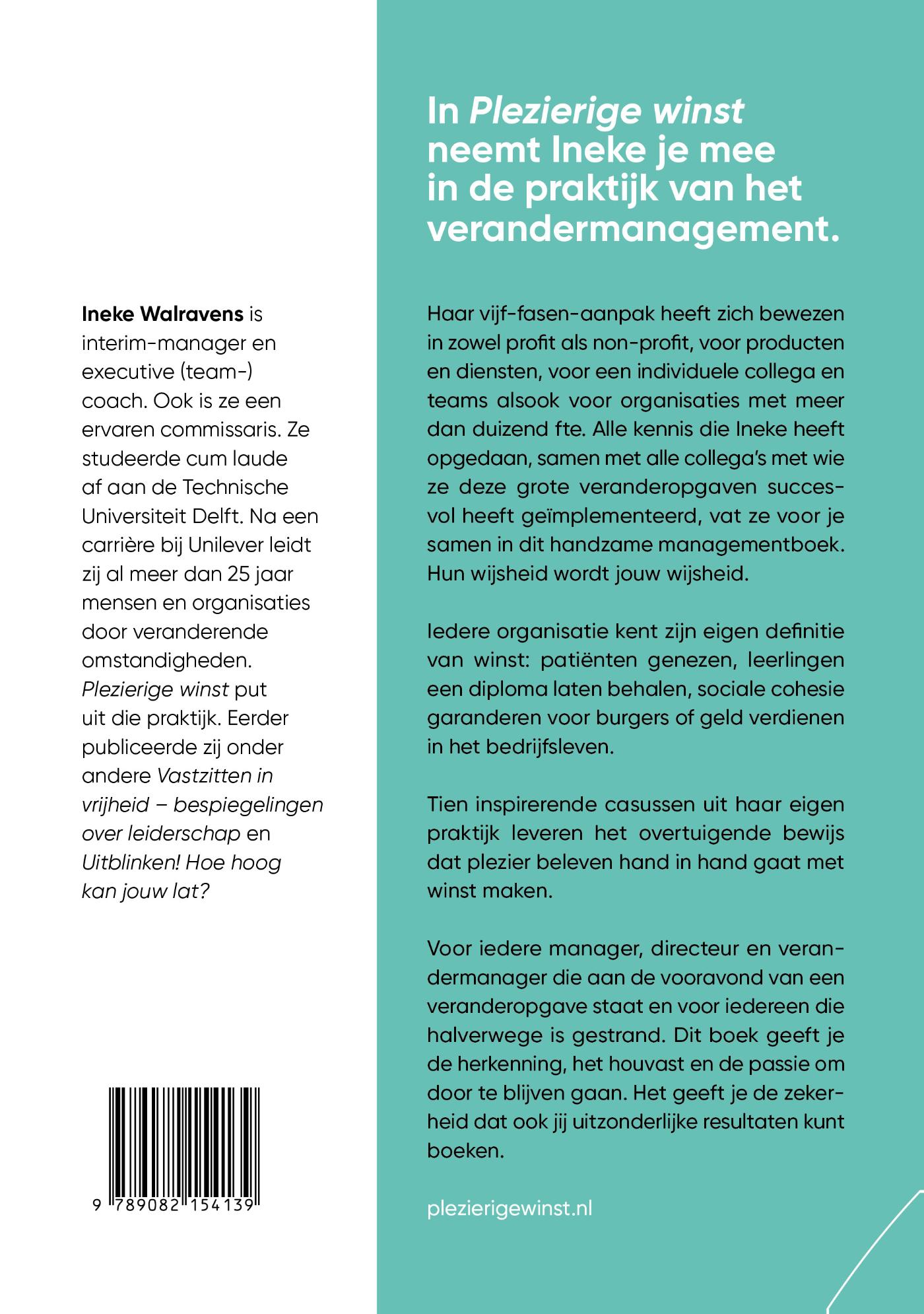Achterkant van Plezierige winst