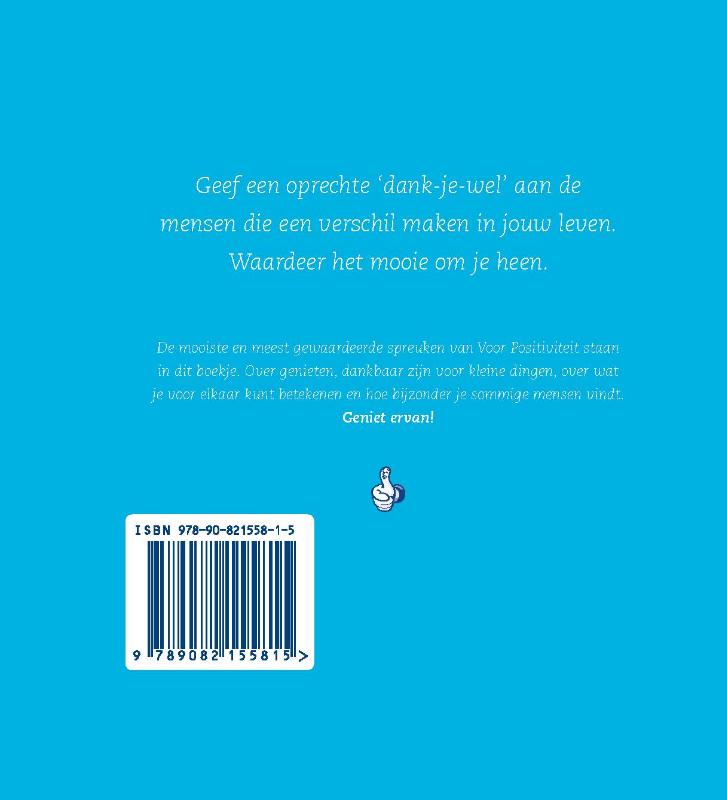 Achterkant van Dank je wel