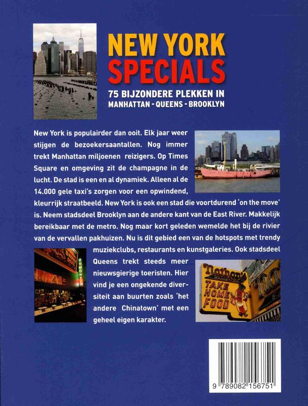 Achterkant van New York specials