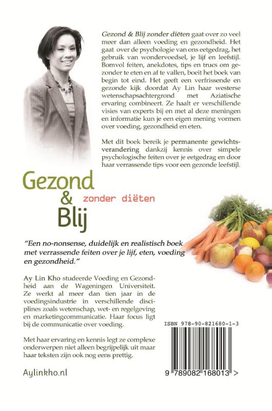 Achterkant van Gezond & blij zonder diëten