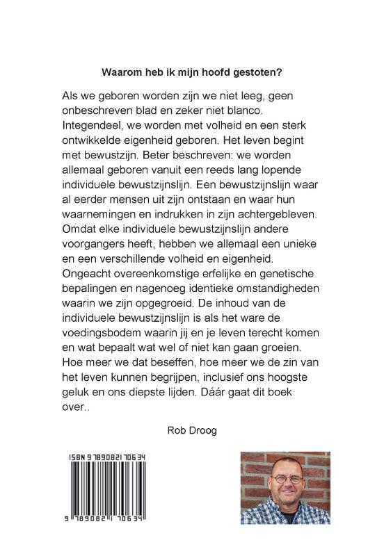 Achterkant van Waarom heb ik mijn hoofd gestoten?