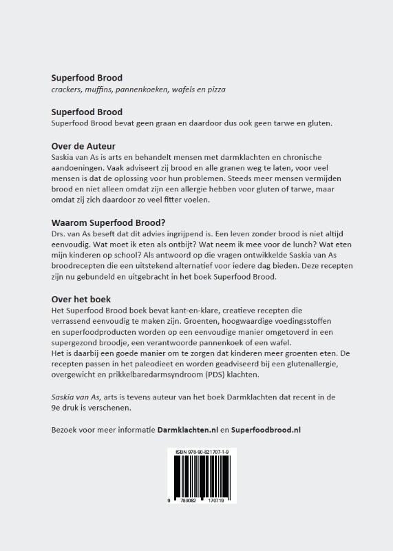 Achterkant van Superfood brood
