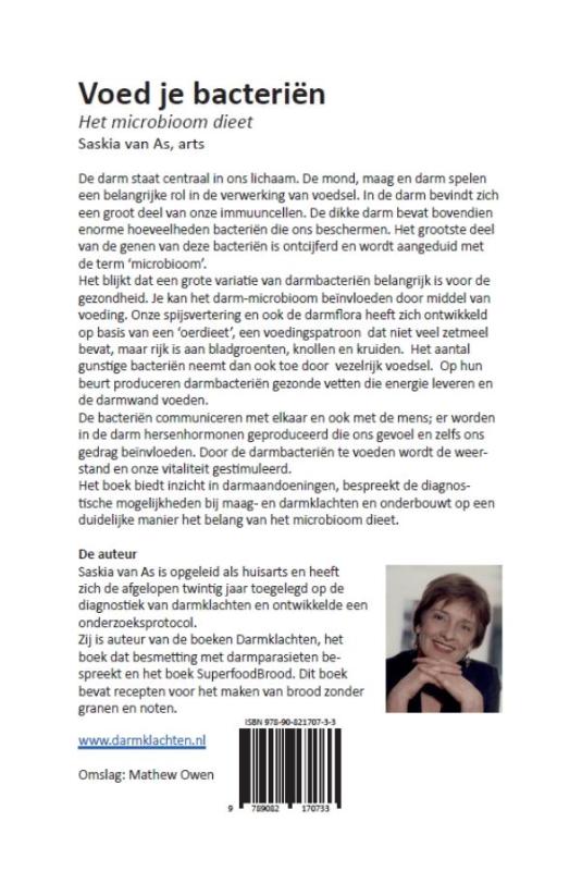 Achterkant van Voed je bacteriën