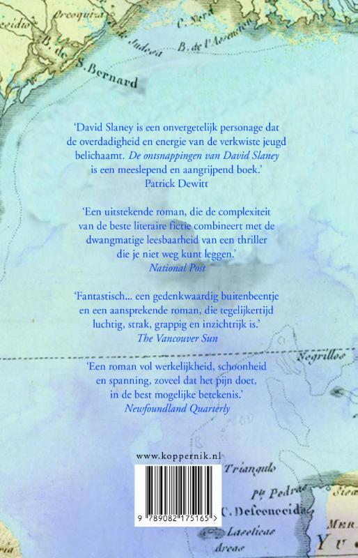 Achterkant van De ontsnappingen van David Slaney