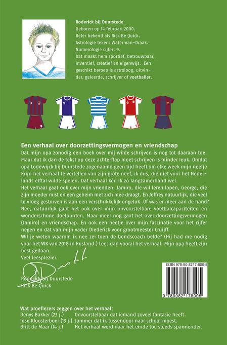 Achterkant van Rick be quick