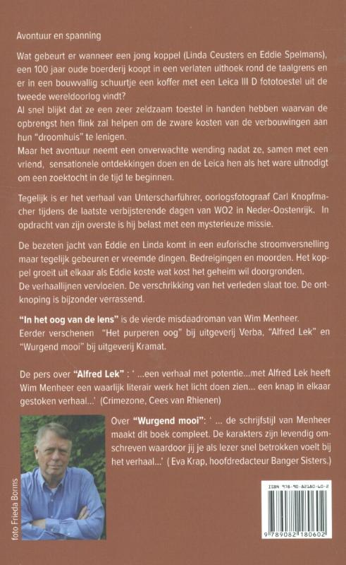Achterkant van In het oog van de lens
