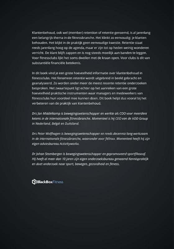 Achterkant van Klantenbehoud in fitnessclubs