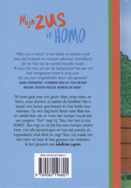 Achterkant van Mijn zus is homo