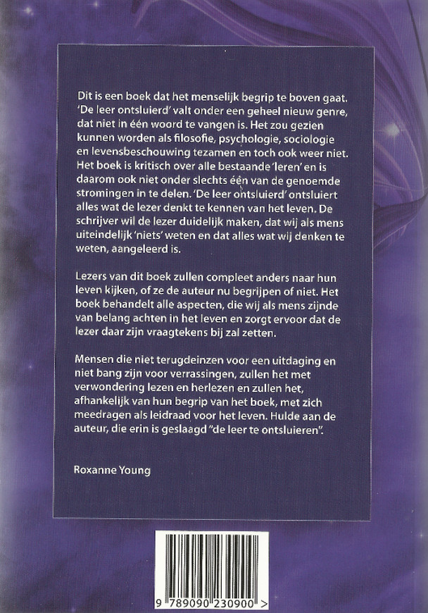 Achterkant van De leer ontsluierd
