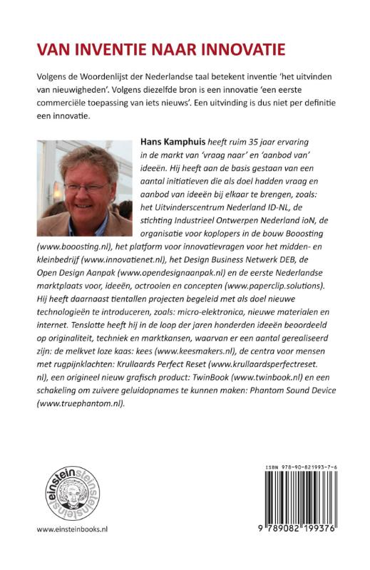Achterkant van Van inventie naar innovatie