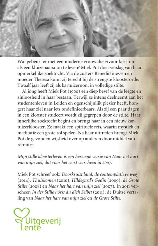 Achterkant van Mijn stille kloosterleven