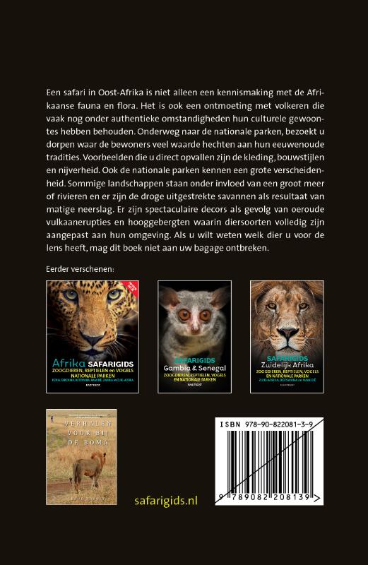 Achterkant van Safarigids Oost-Afrika