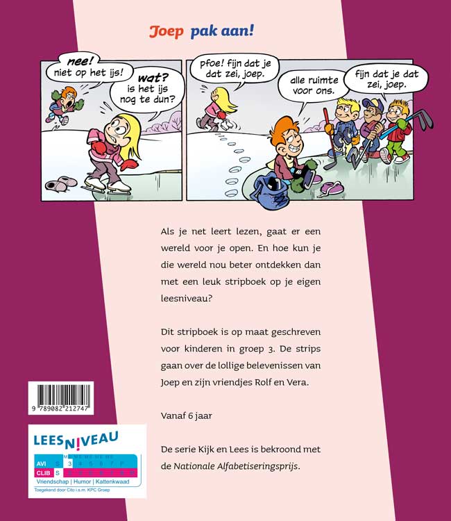 Achterkant van pak aan!