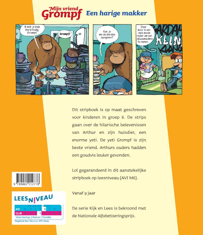 Achterkant van een harige makker