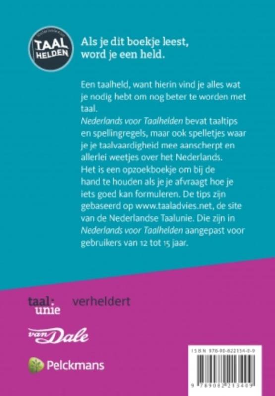 Achterkant van Nederlands voor taalhelden