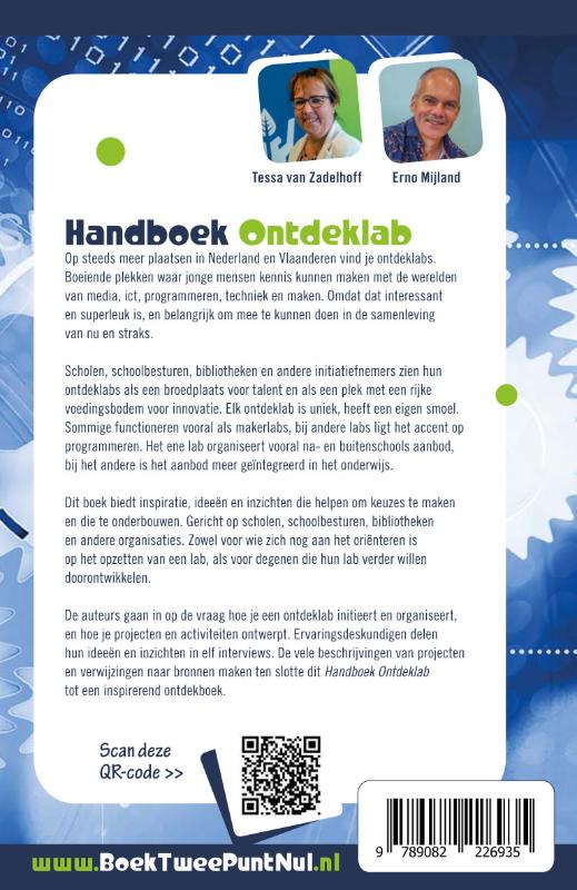 Achterkant van Handboek Ontdeklab