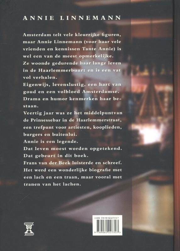 Achterkant van Annie van de prinsessebar