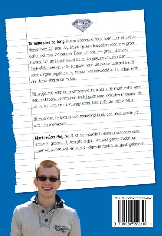 Achterkant van 18 maanden te lang
