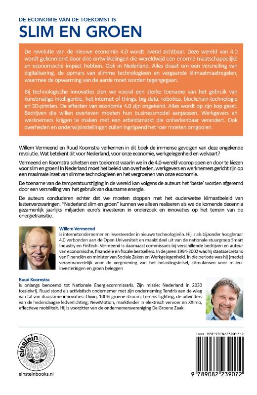 Achterkant van Slim en groen