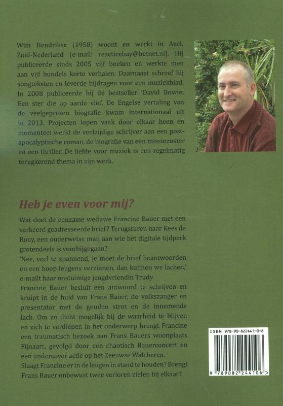 Achterkant van Heb je even voor mij?