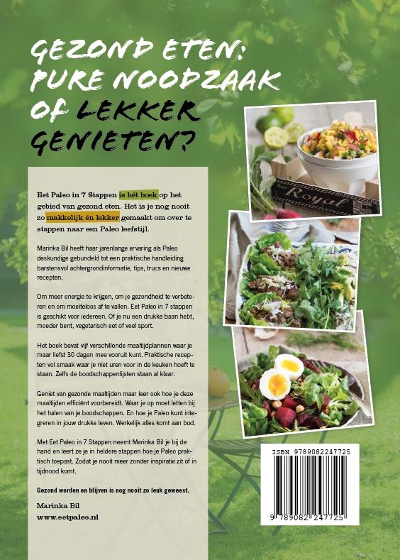 Achterkant van Eet Paleo in 7 stappen