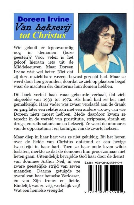 Achterkant van Van hekserij tot Christus