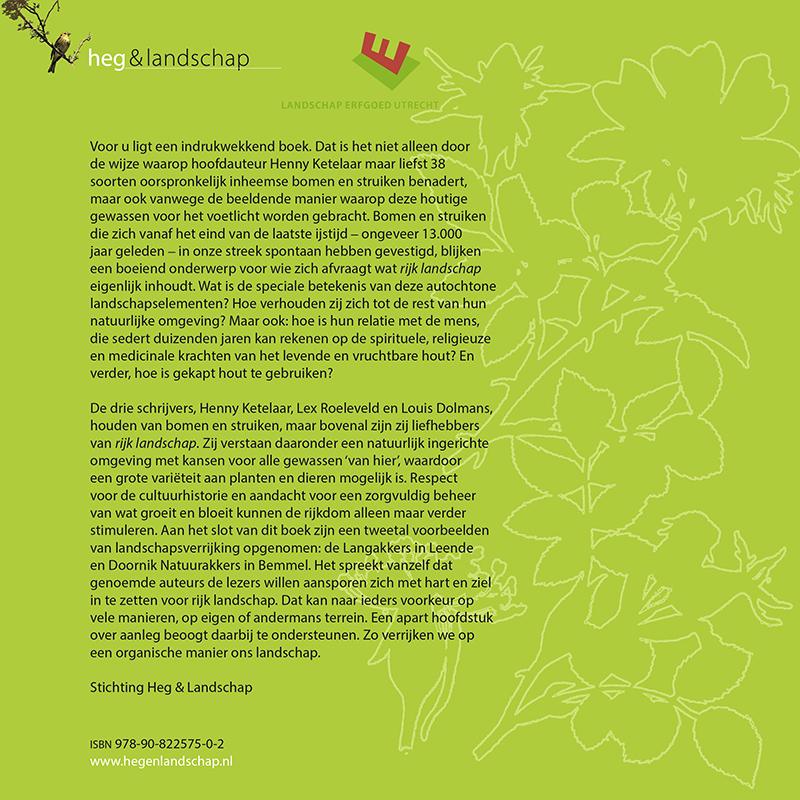 Achterkant van Bomen en struiken van hier