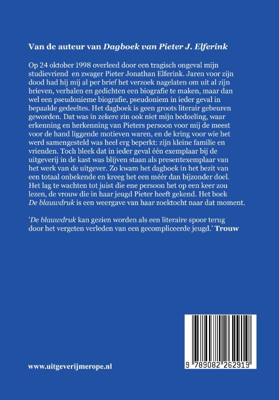 Achterkant van De blauwdruk