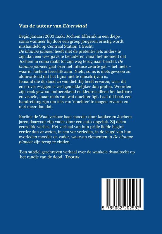 Achterkant van De blauwe planeet