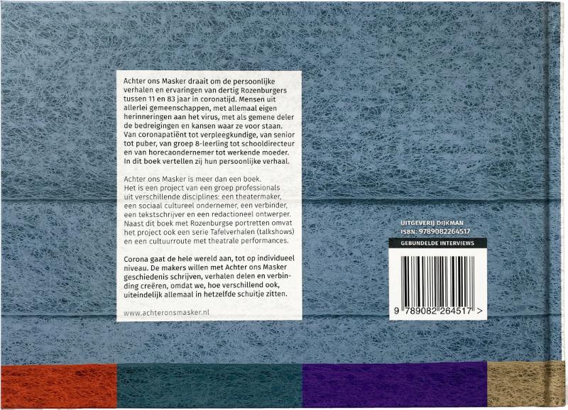 Achterkant van Achter ons Masker