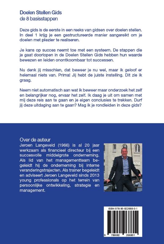 Achterkant van Doelen stellen gids