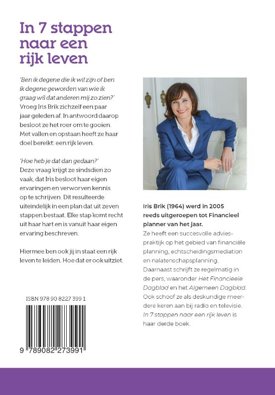 Achterkant van In 7 stappen naar een rijk leven