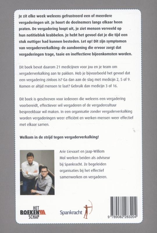 Achterkant van Vergaderverkalking