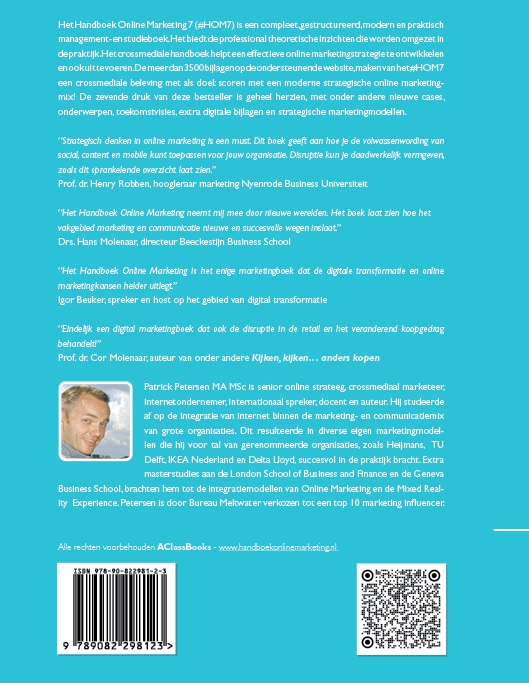 Achterkant van Handboek Online Marketing 7