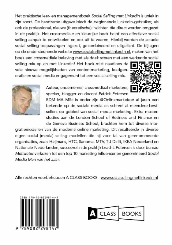 Achterkant van Social Selling met LinkedIn