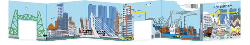 Achterkant van Dwars door Rotterdam