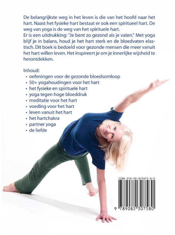 Achterkant van Yoga voor het hart