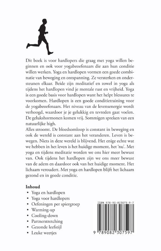 Achterkant van Yoga en hardlopen