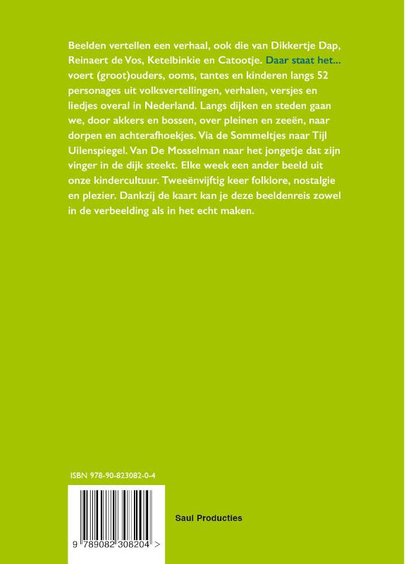 Achterkant van Daar staat het