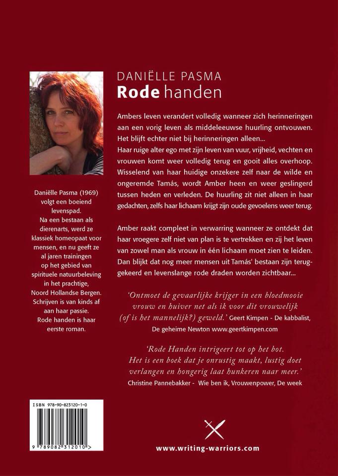Achterkant van Rode handen
