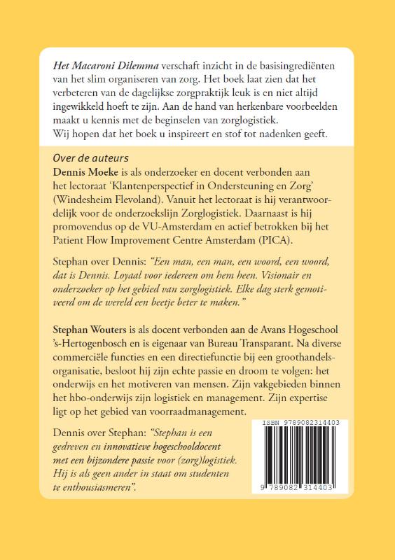 Achterkant van Het macaroni dilemma