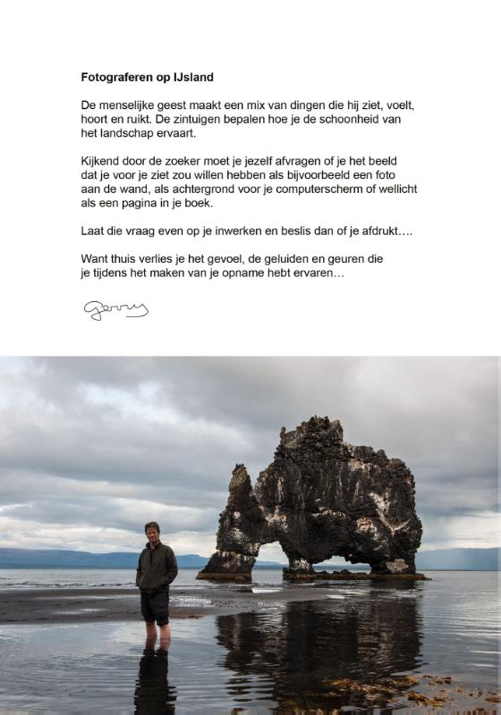 Achterkant van Fotograferen op IJsland