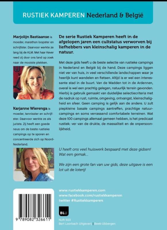 Achterkant van Rustiek Kamperen